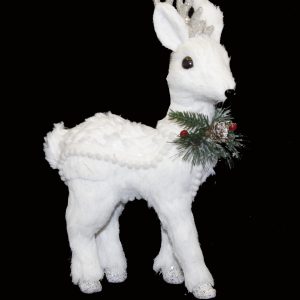 Arctic Sparkle Mini Standing Deer