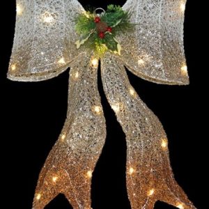 Gold Gradient Large bows with lights